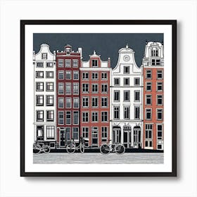 Amsterdam Cityscape 4 Art Print