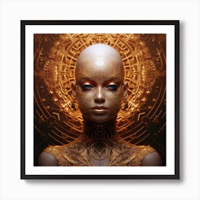 ROSE GOLD #B76E79 Art Print