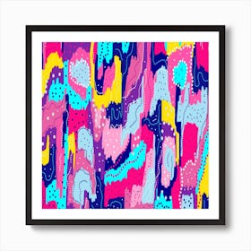 Bright Abstract Painting Art Print