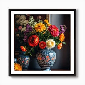 Flowers In A Vase 114 Art Print