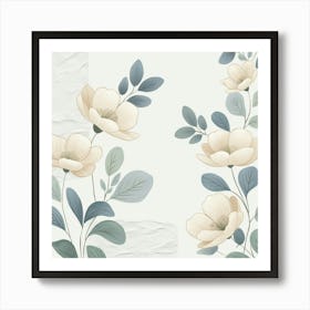 Leonardo Phoenix A Serene Illustration Of Japandiinspired Flor 2 (1) Art Print