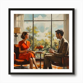 'The Conversation' Art Print