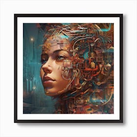 Cyborg 5 Art Print