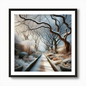 Winter's Walk Art Print