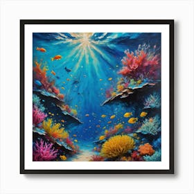 Under The Sea art painting Art Print