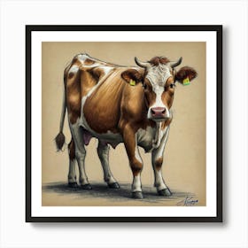 Cow!! 8 Art Print