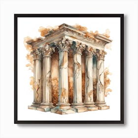 Ancient Greek Temple 1 Art Print