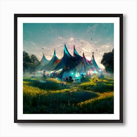 Tent a head Art Print