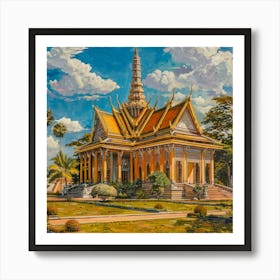 Phnom Penh Royal Palace 2 Art Print