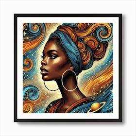 Galynna Celestial Portrait Art Print