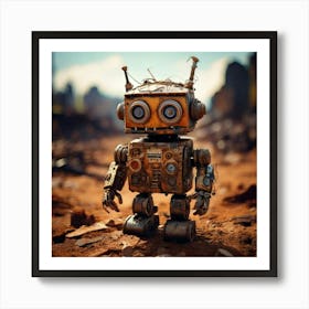 Firefly Rusty Toy Robot In A Desolate Wasteland 71871 (3) Art Print