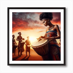 I can drum Art Print