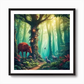 Fairytale Forest 1 Art Print