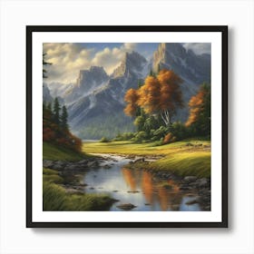 Mountain Stream Art Print