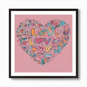 Love Heart 2 Art Print