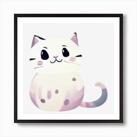 Kawaii Cat Art Print