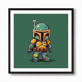 Star Wars Boba Fett Art Print