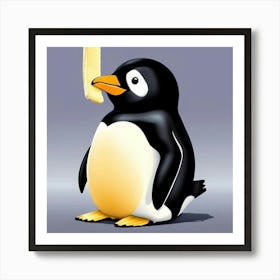 Linux Penguin Art Print