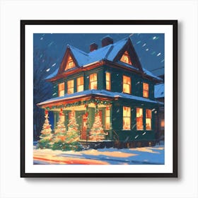 Christmas House 31 Art Print