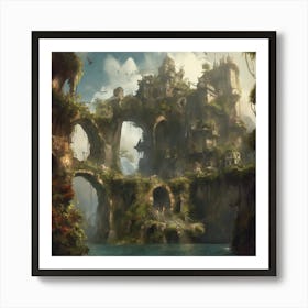 Fantasy Castle 45 Art Print