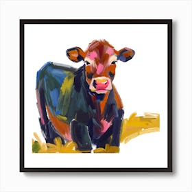 Angus Cow 04 1 Art Print