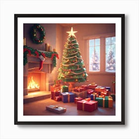 Christmas Tree 48 Art Print