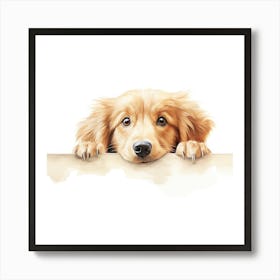 Golden Retriever Puppy 1 Art Print