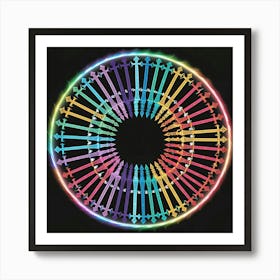 Rainbow Wheel Poster