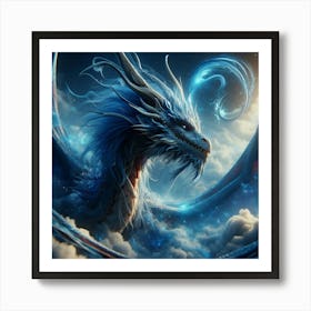 Blue Dragon 1 Art Print