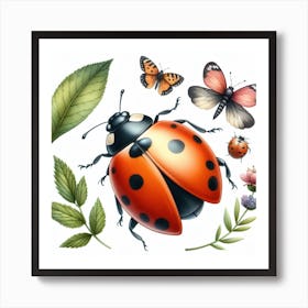 Ladybird 3 Art Print