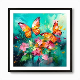 Butterflies 1 Art Print