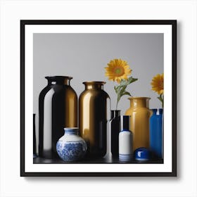 BB Borsa Brown Build Vases Art Print