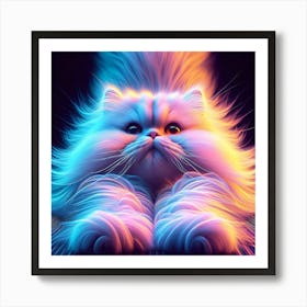 Creative Feline Cat Artwork 64 Art Print