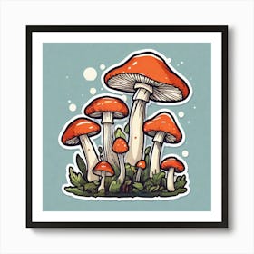 Mushroom Patch Art Print