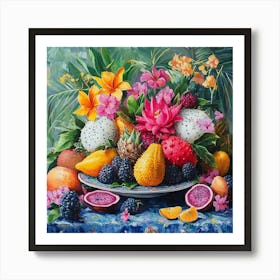 Tropical Fruit Art 1 Art Print