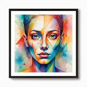 Abstract Watercolor Painting 4 Art Print