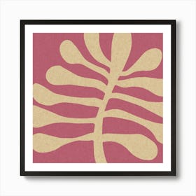 Matisse Leaf Pink Poster