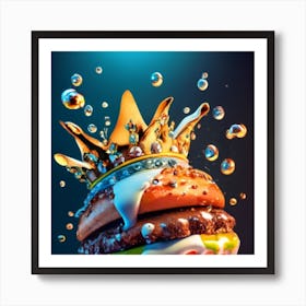 Hamburger Royal And Vegetables 4 1 Art Print