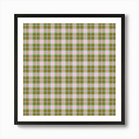 Plaid Fabric 98 Art Print