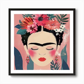 kleine Frida Blume Illustation Art Print