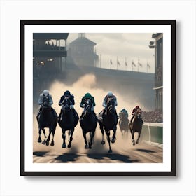 Horse Race 20 Art Print