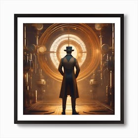 Steampunk Man Art Print