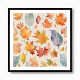 Autumn Snow Art Print