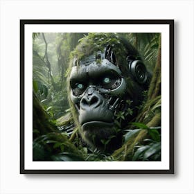 Gorilla In The Jungle 1 Art Print