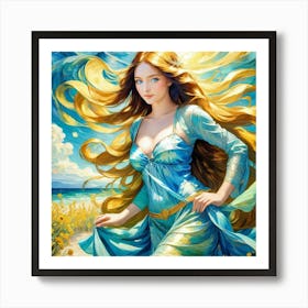 Mermaid fyh Art Print