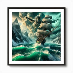 Aeolus Greek God Of The Wind Art Print