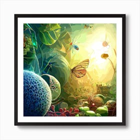 Bio Butterfly Art Print