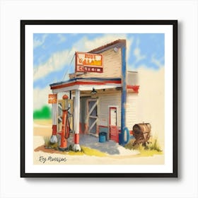 FM-60 BUD'S GARAGE Art Print