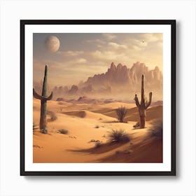 Desert Landscape 2 Art Print