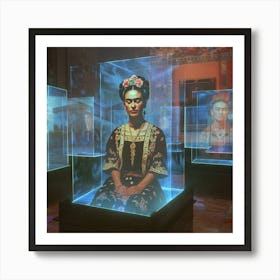 Virtual Art Gallery Inspired by Kahlo Art Print